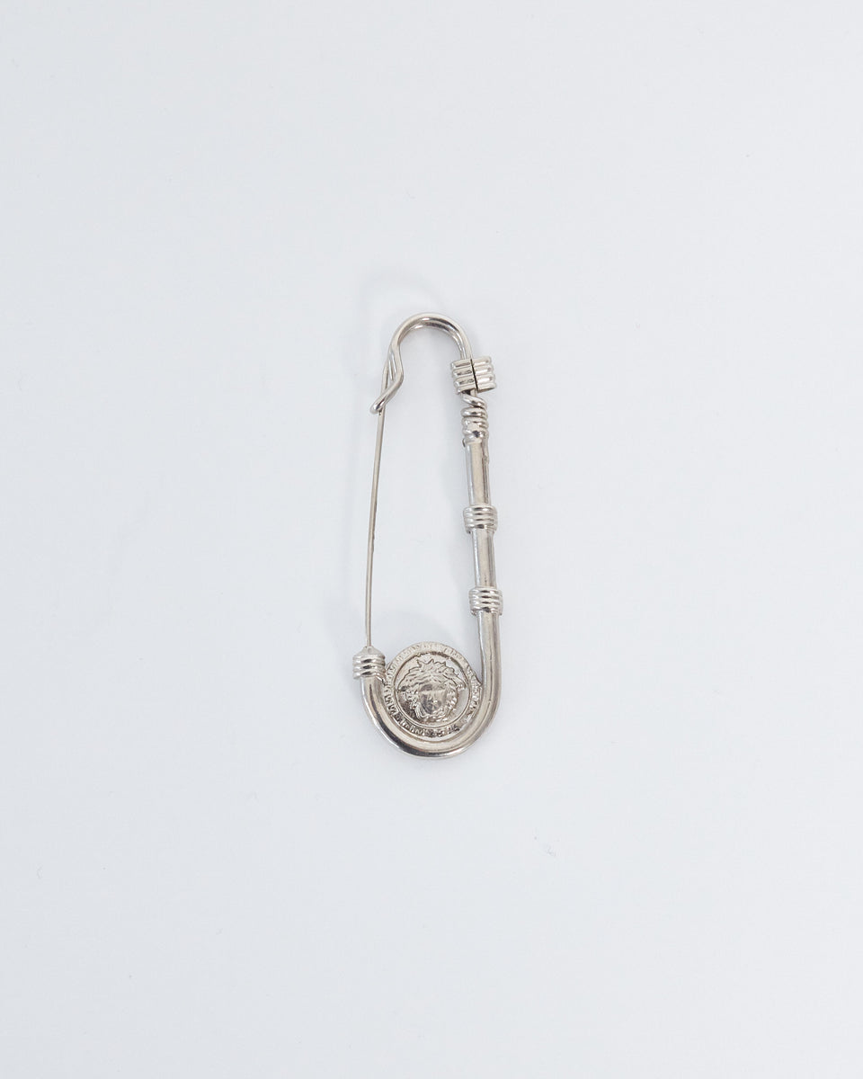 Gianni Versace 'medusa' safety pin brooch, silver – RELIK editions