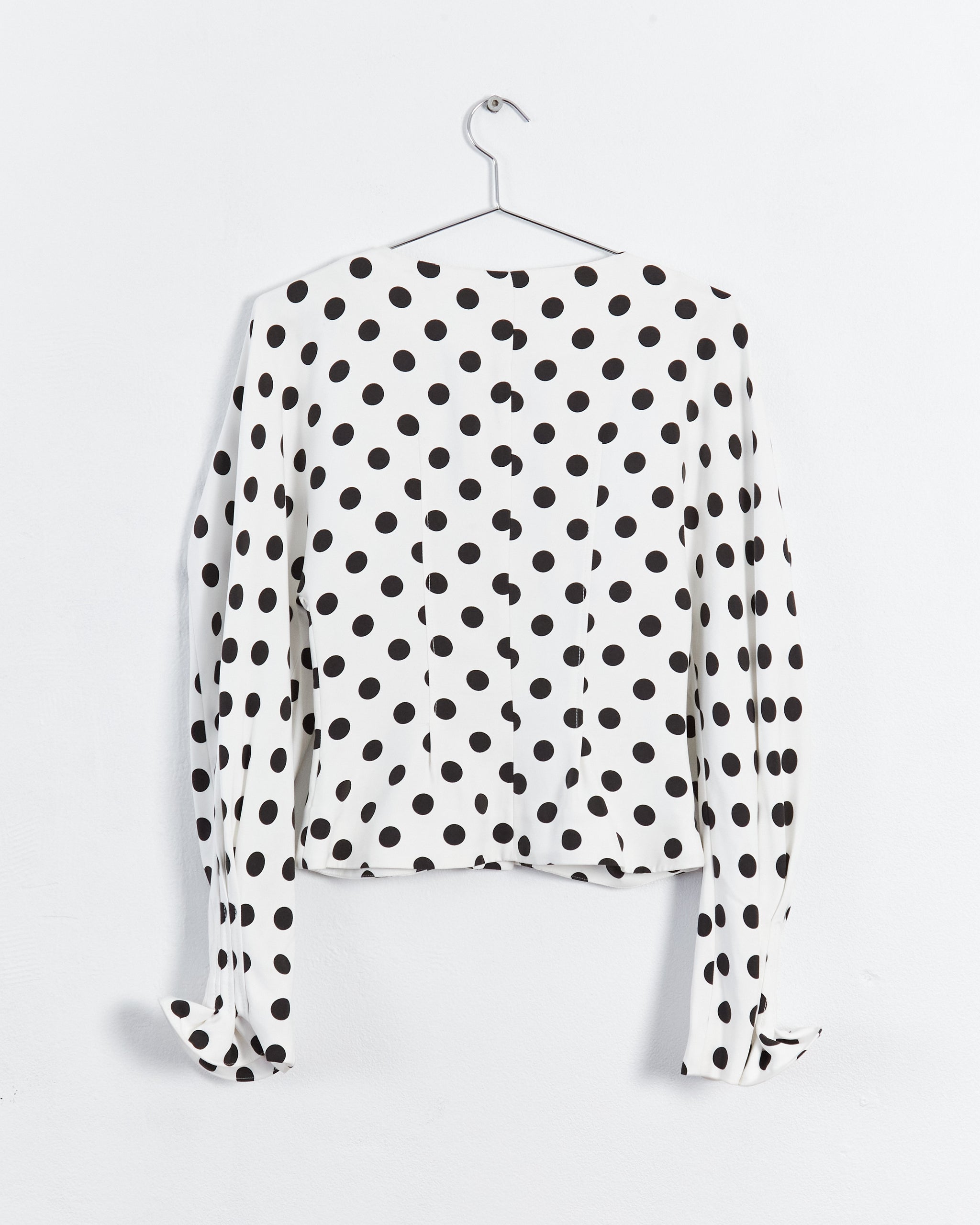 Jacquemus l'amour d'un gitan' polkadot contour blouse, white