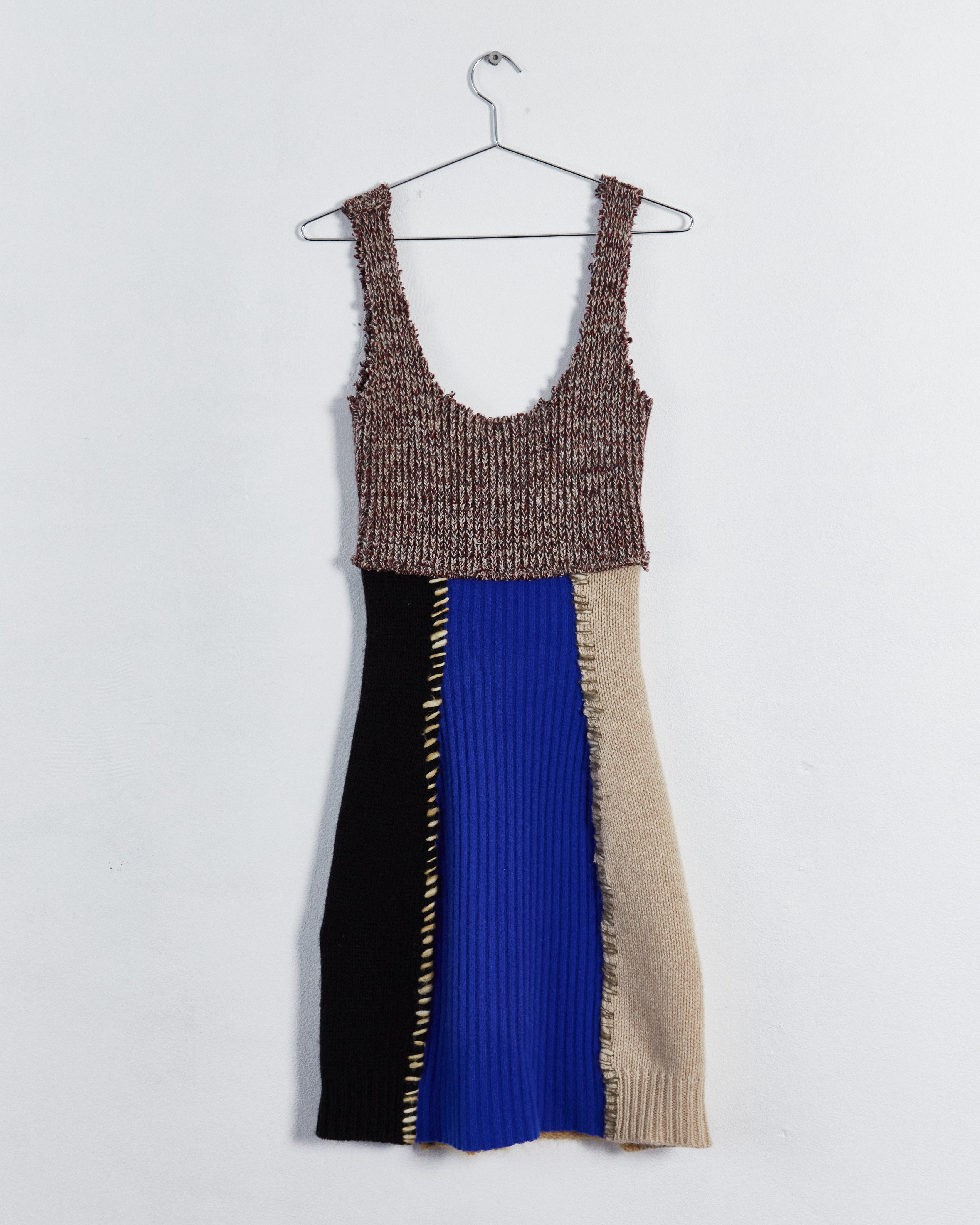 marni knit dress Marni, Striped Wool midi dress, Women, Multicolor, XXXS, Dresses, Wool