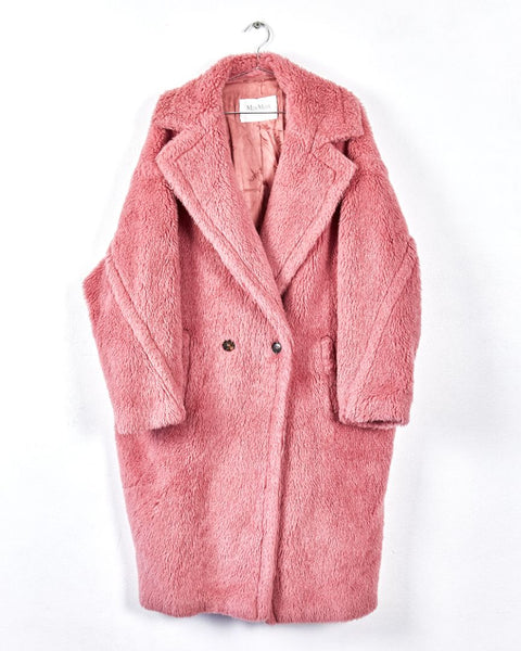 Max Mara 'tedgirl' teddy coat, pink,