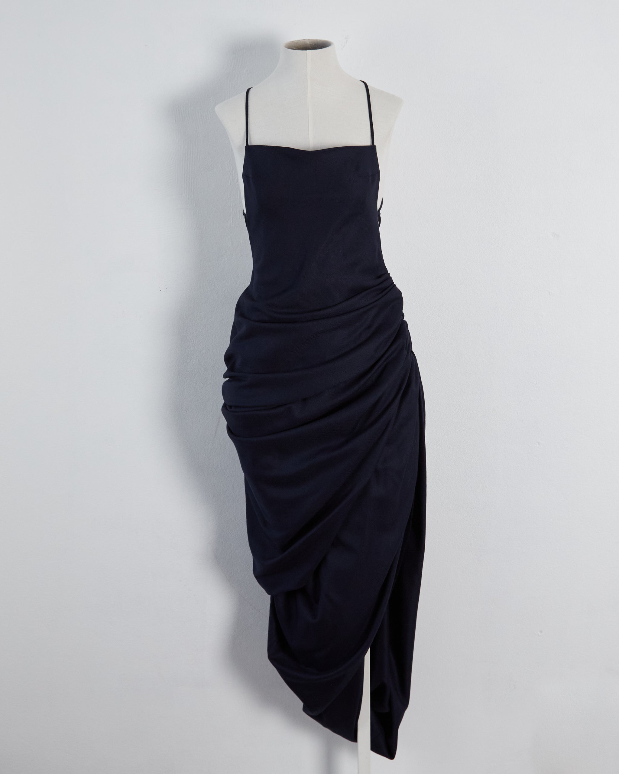 Jacquemus 'la bomba' 'saudade' dress, navy, 10