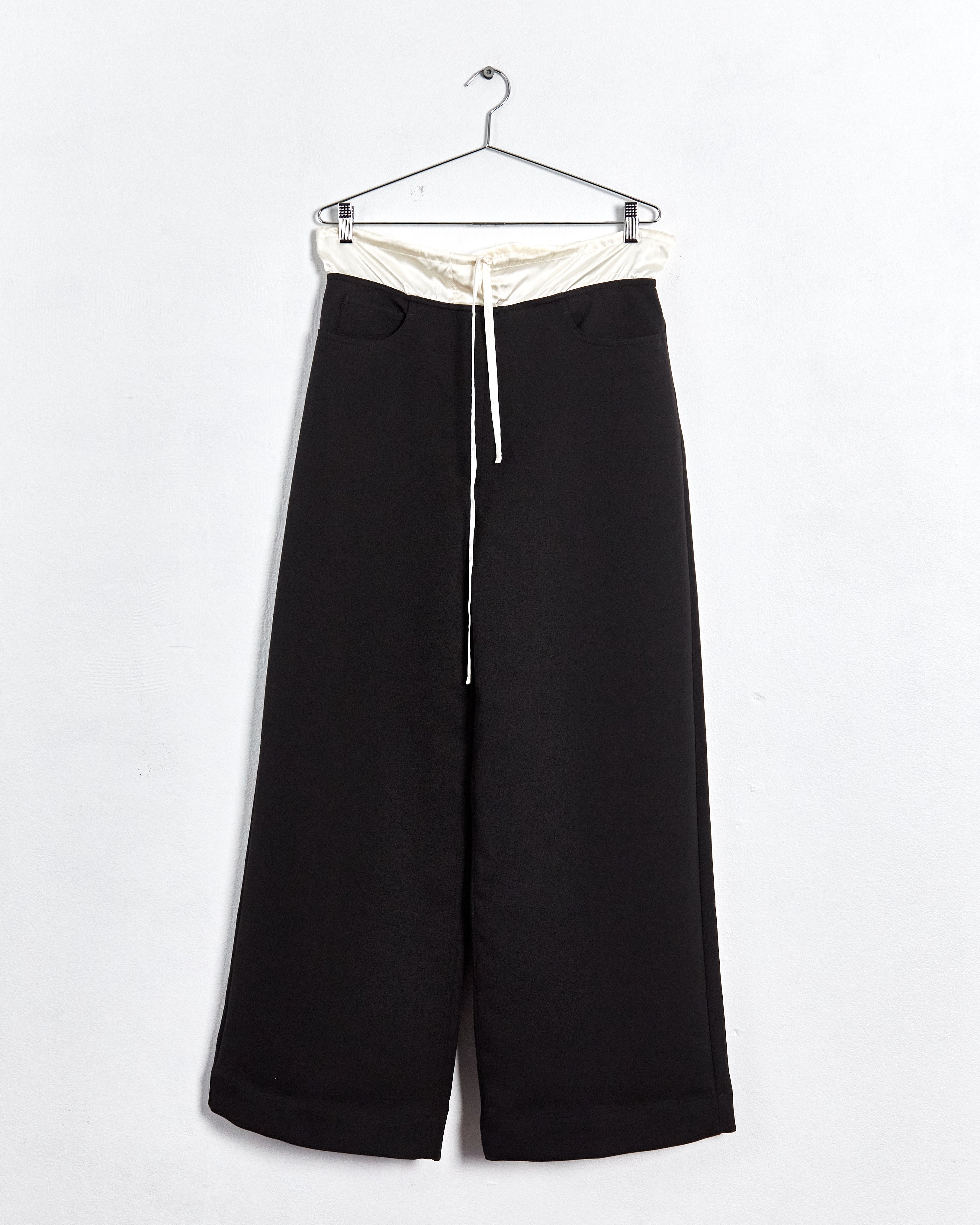 Acne Studios 'satin contrast trousers', black, 6 – RELIK editions