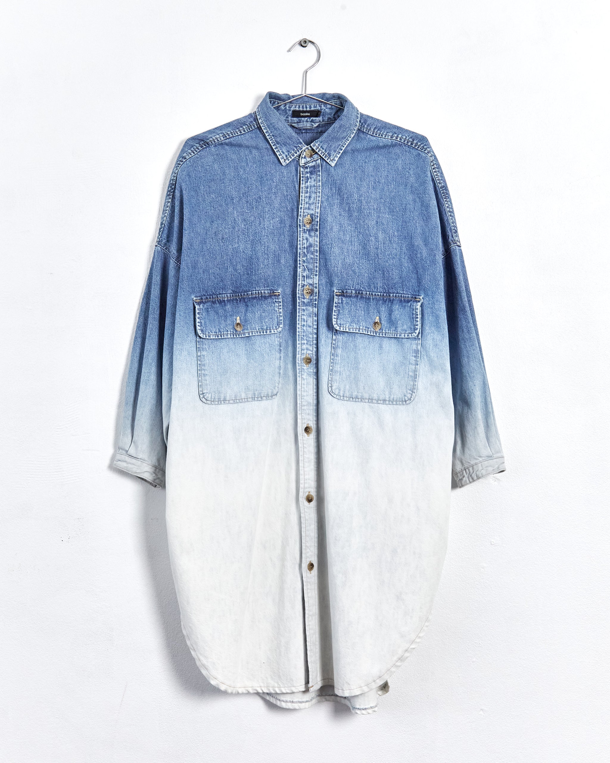 white christmas dresses Bassike oversized ombré denim shirtdress, blue, 6-10 – RELIK editions