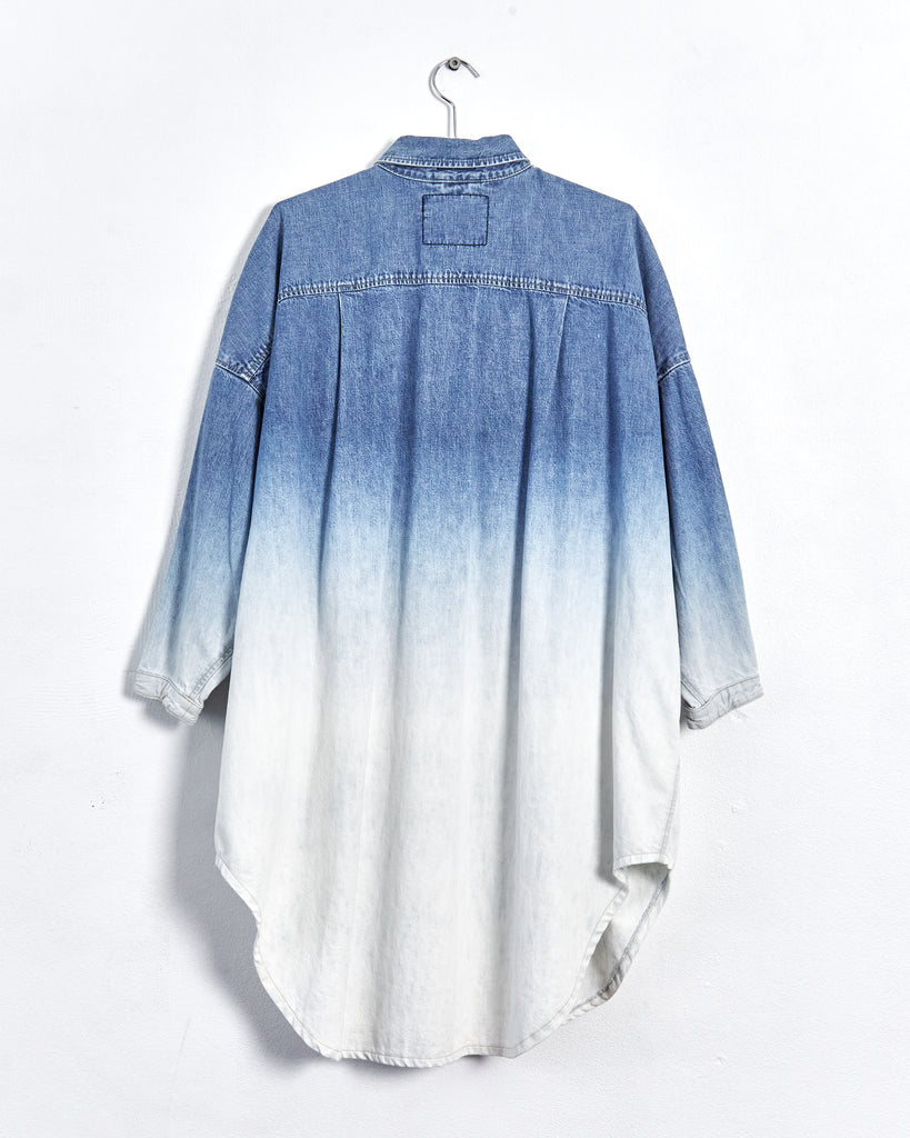 bassike shirt dress Bassike oversized ombré denim shirtdress, blue, 6-10 – RELIK editions