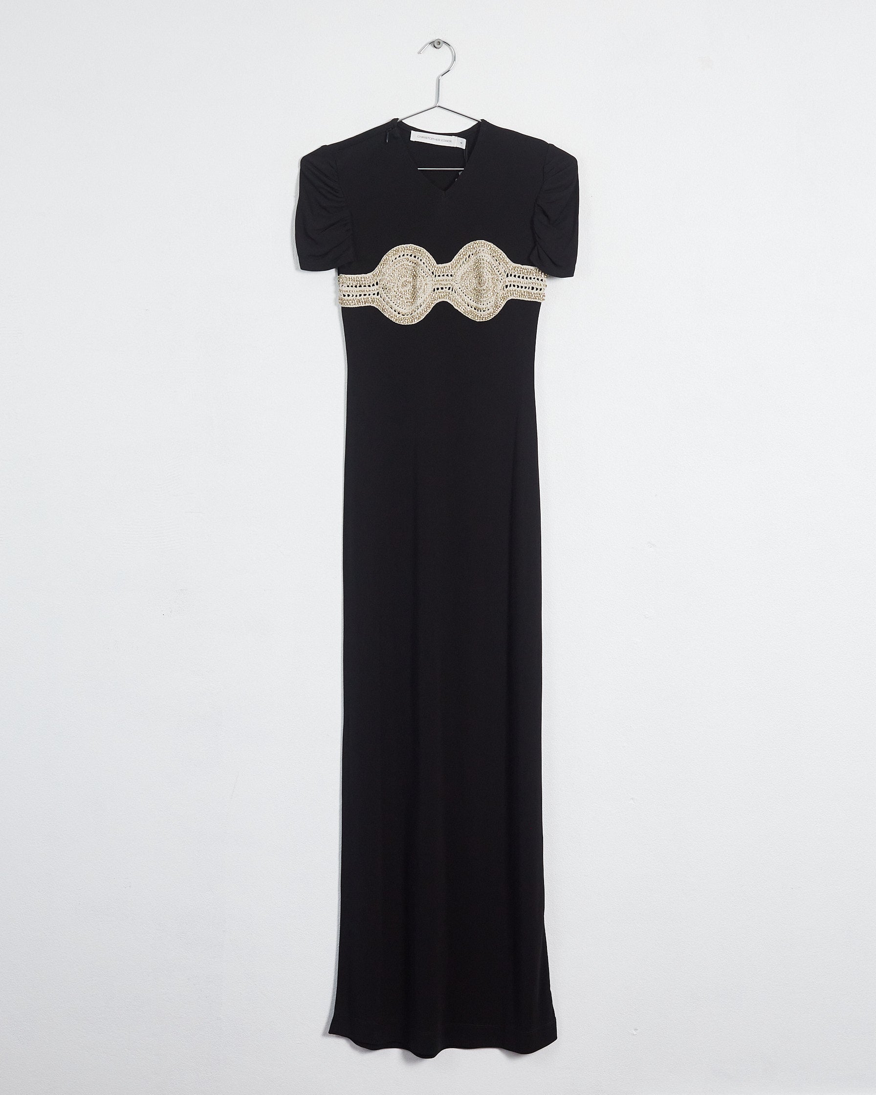 Christopher Esber 'embellished jersey maxi' dress, black, 4 RELIK editions Christopher Esber 'embellished jersey maxi' dress, black, 4 RELIK editions