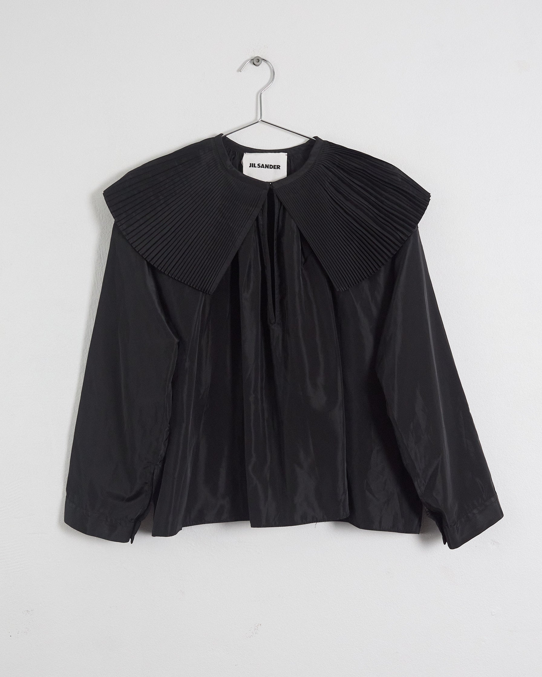 Jil Sander frill collar blouse, black, 8 – RELIK editions