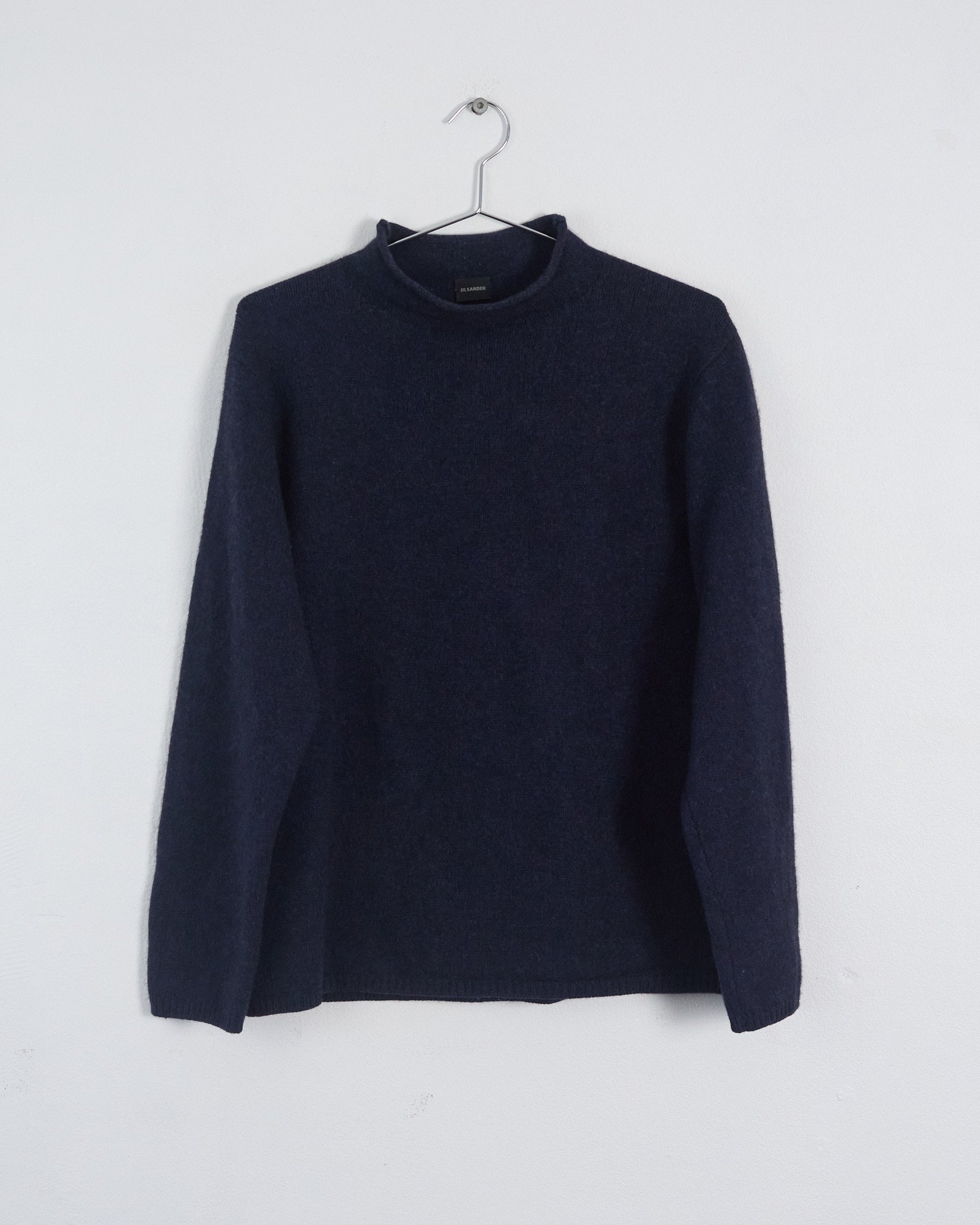 JIL SANDER Dark Blue Knit Sweater