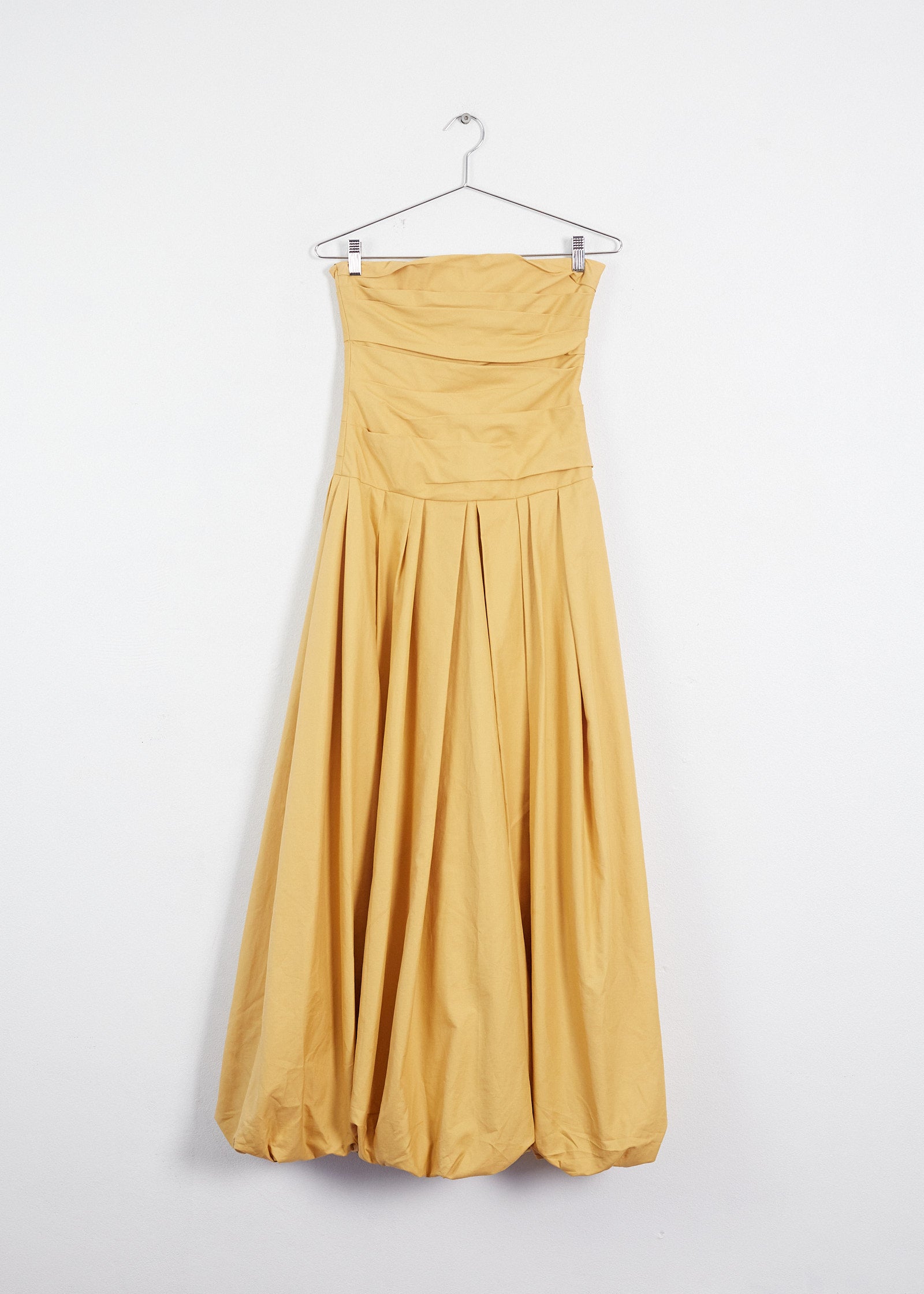 Khaite 'ingrid' strapless gown, mustard yellow, 6 – RELIK editions