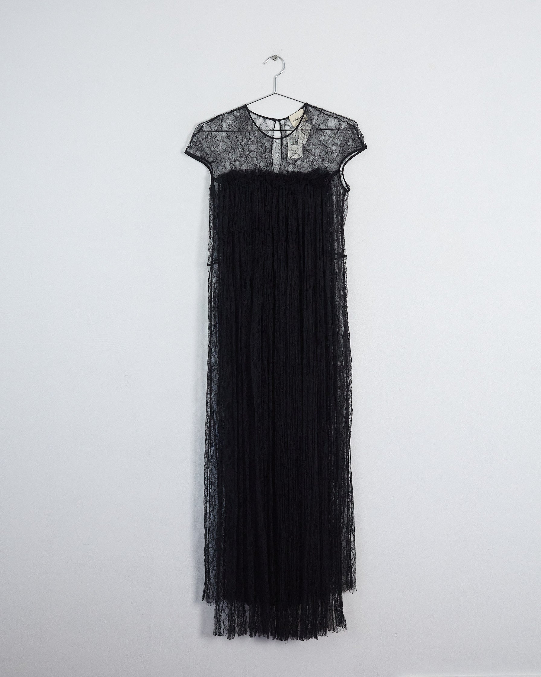 Khaite resort '22 'blythe' lace maxi dress, black, 6