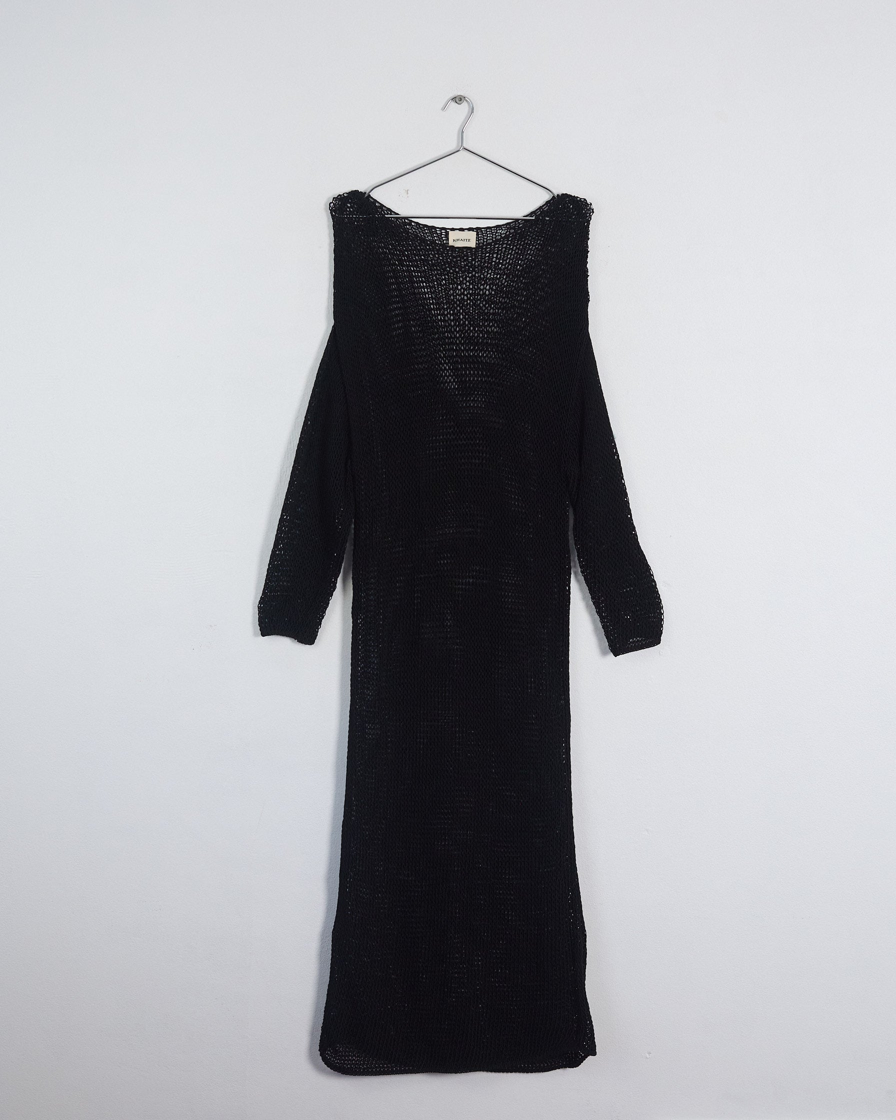 Khaite spring '22 'opal' cotton crochet knit maxi dress, black, 12 RELIK editions Khaite spring '22 'opal' cotton crochet knit maxi dress, black, 12 RELIK editions